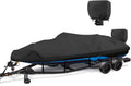 1200D Waterproof Boat Cover Fits 16 to 18.5 ft Boats - Heavy Duty