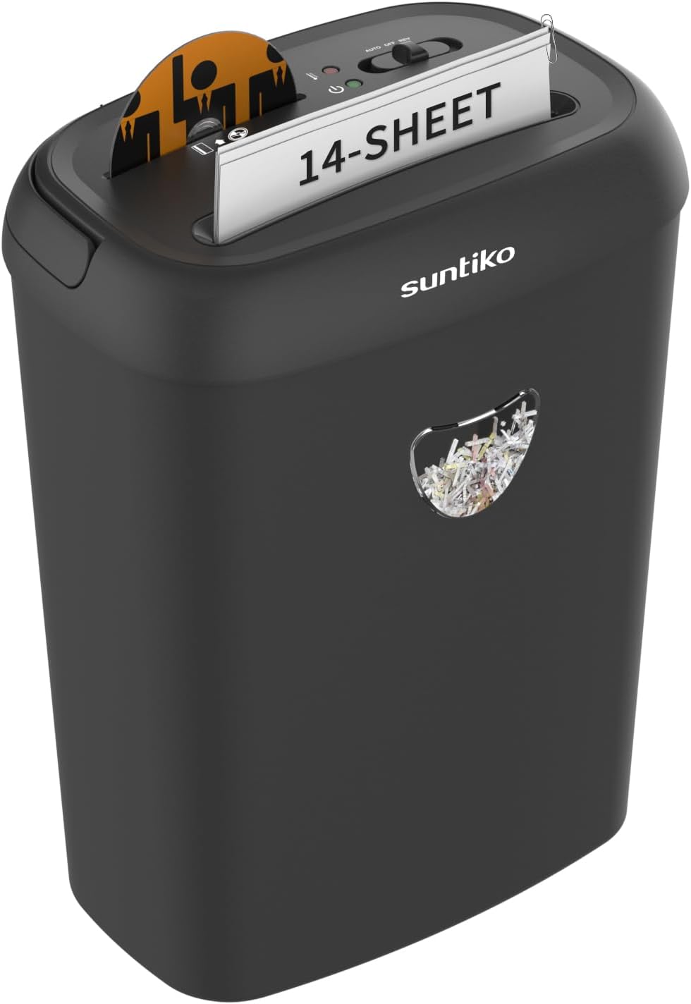 Suntiko Paper Shredder: Heavy-Duty Cross Cut for Security
