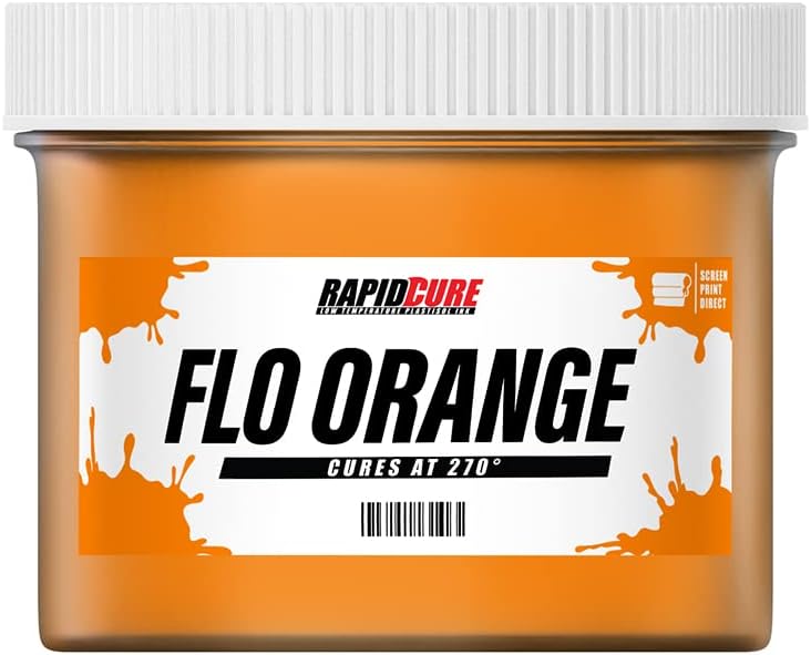 Rapid Cure Screen Printing Ink Fluorescent Orange for Fabrics
