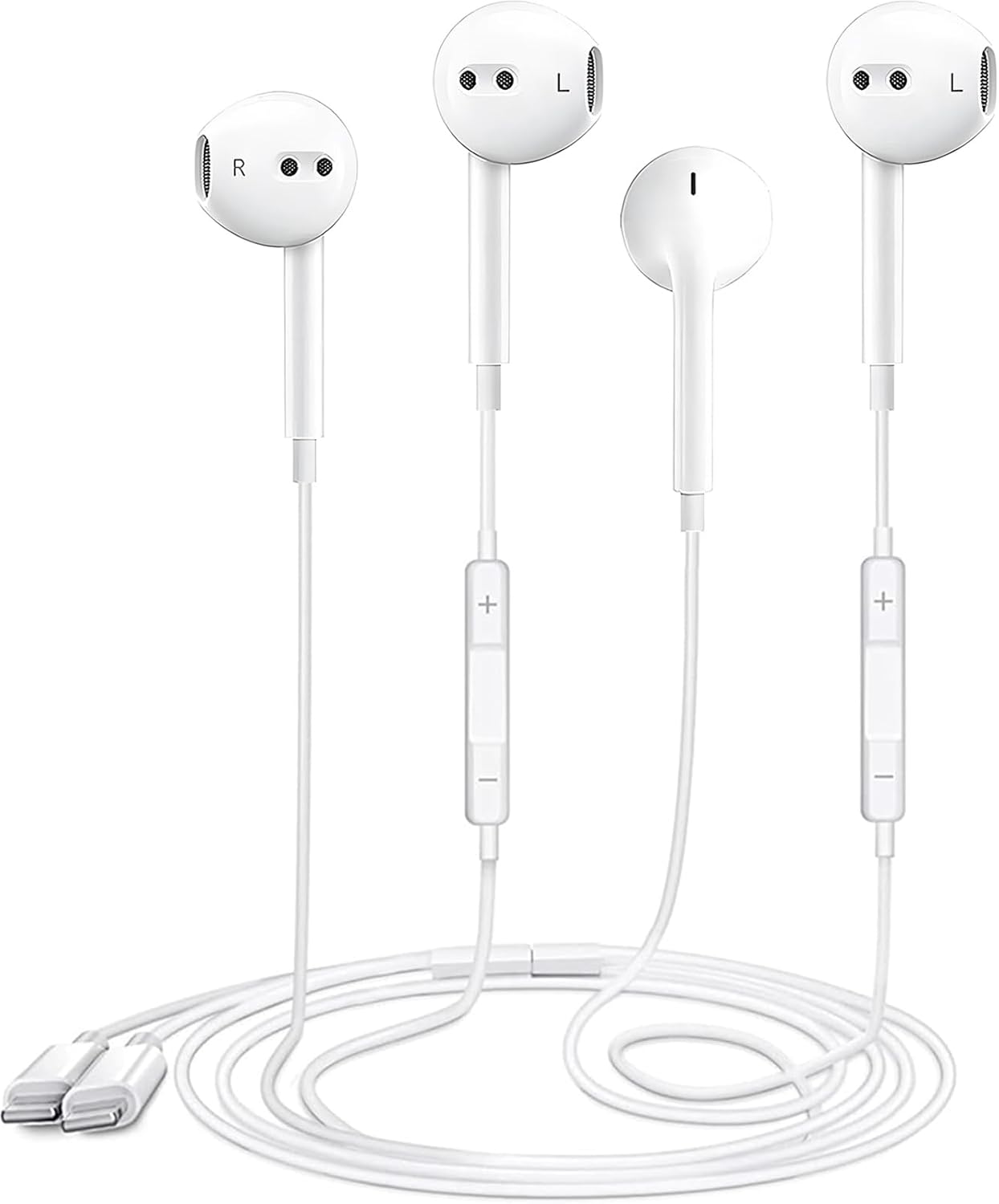 HiFi Stereo Earbuds for iPhone - Noise Reduction, Mic & Volume Control - Zetuti
