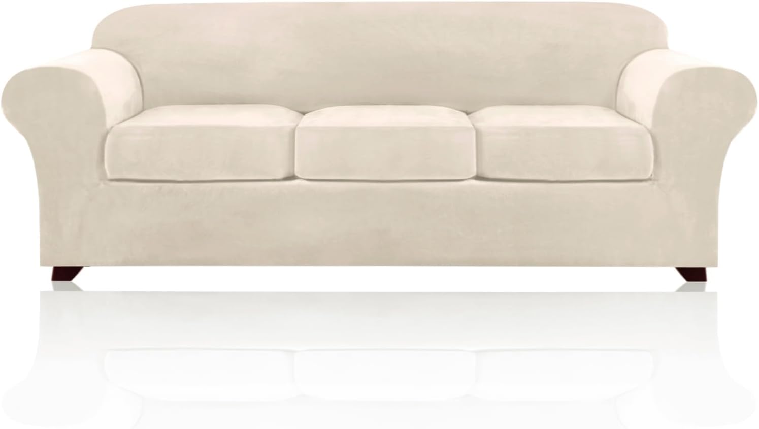 PriceDeco Velvet XL Couch Cover for Oversized Sofa Protection