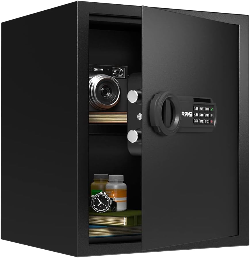 RPNB Deluxe Digital Keypad Safe Box for Home and Office Use