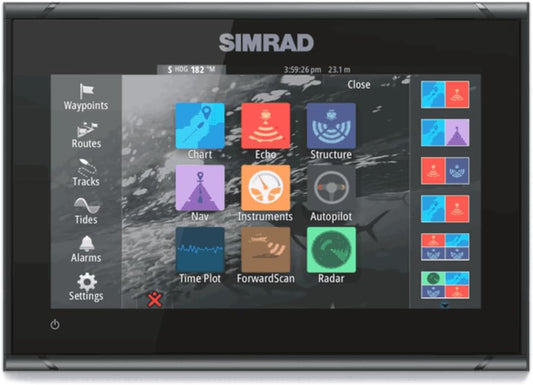 Simrad GO Chartplotter and Fish Finder with Radar Options