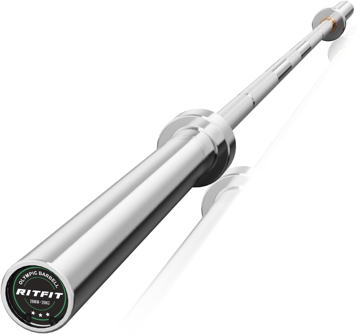 RitFit 7FT Olympic Barbell for Strength and Weightlifting Training