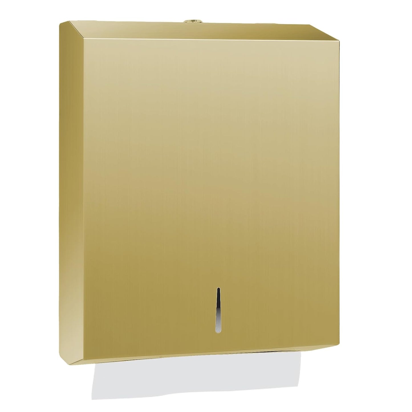 Paper Towel Dispenser Wall Mount for Commercial Use in Gold