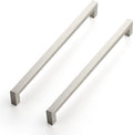 Ravinte 10 in Kitchen Square Cabinet Handles Satin Nickel Pulls