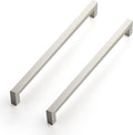 Ravinte 10 in Square Cabinet Handles - Satin Brushed Nickel