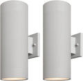 mirrea 14ft Modern Outdoor Porch Light 2-Pack - Sleek Up/Down Wall