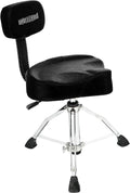 5 CORE Drum Throne 4in Cushion with Backrest - Adjustable Comfort