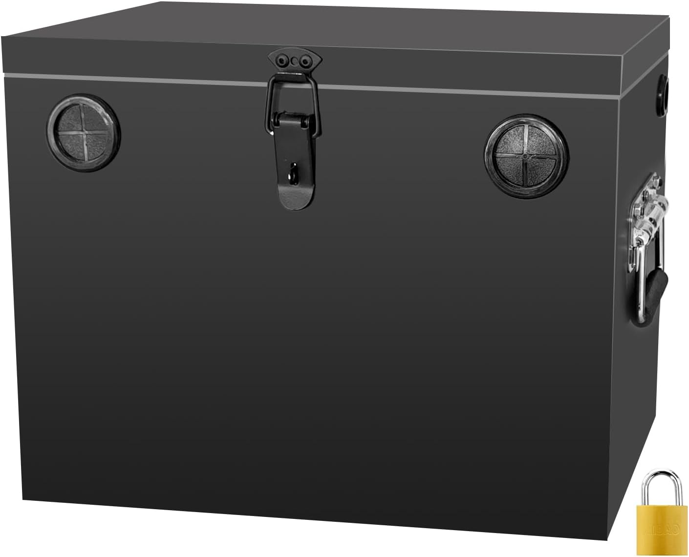 Trailer RV Marine Battery Box - Waterproof Steel Battery Kit