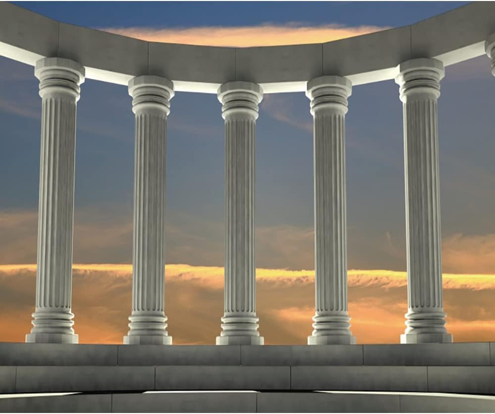 Greek Columns Backdrop for Toga Party and Ancient Greek Theme