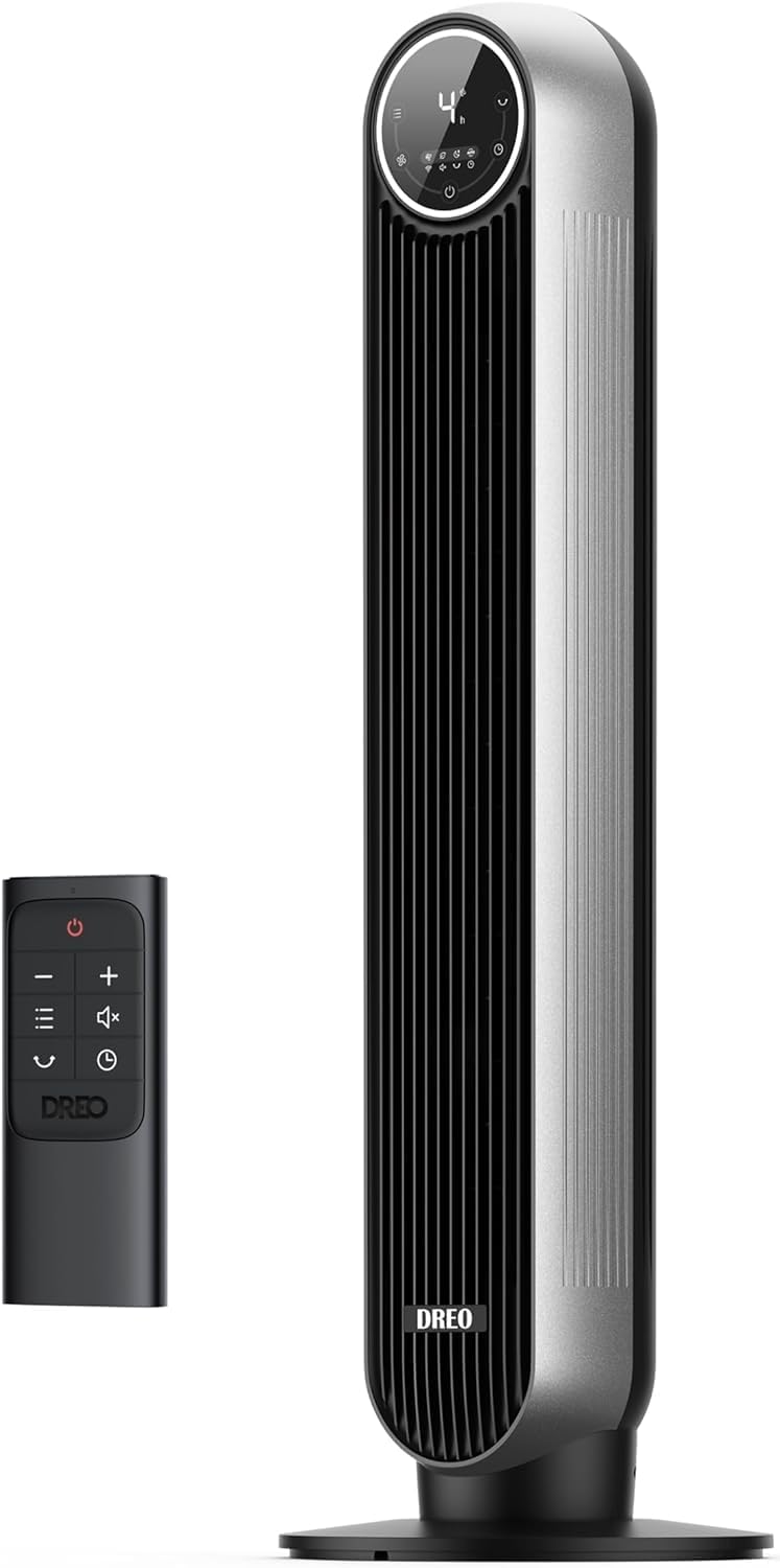 Dreo Tower Fan for Bedroom with 90 Oscillation and 4 Modes
