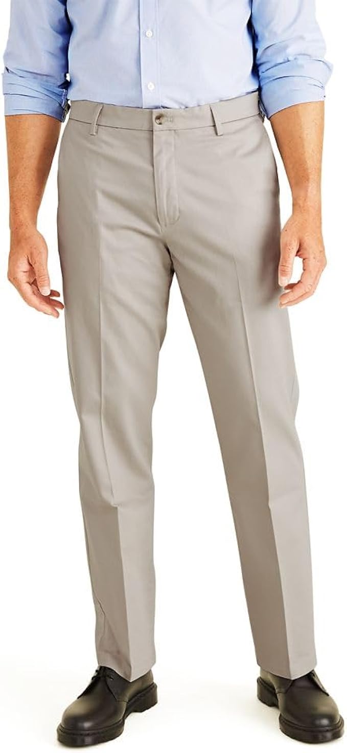 Dockers Men's Classic Fit Khaki Lux Cotton Stretch Pants