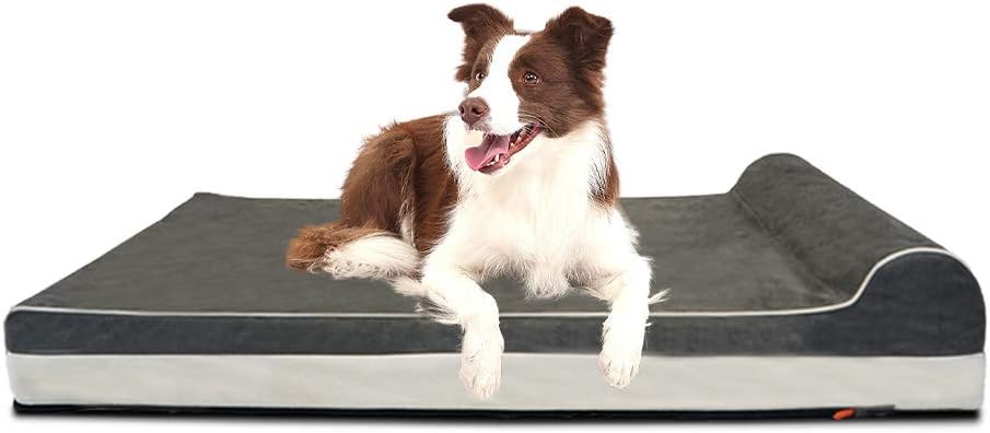 Laifug Orthopedic Memory Foam Extra Large Dog Bed for Comfort