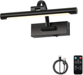 Battery Operated Picture Lights for Wall Black Art Light 12 in