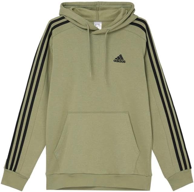 adidas mens Essentials Fleece 3-stripes Hoodie for Comfort