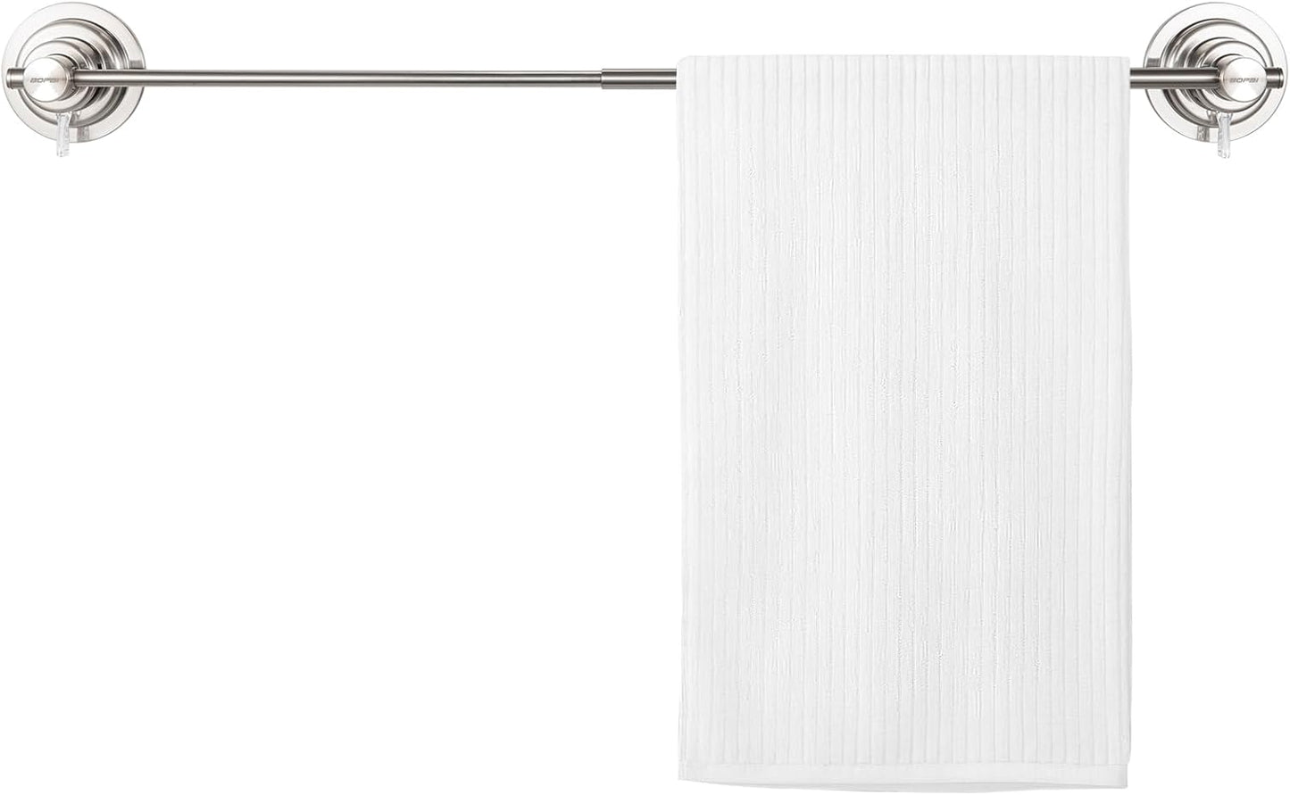 Extendable Suction Cup Towel Bar for Versatile Bathroom Use