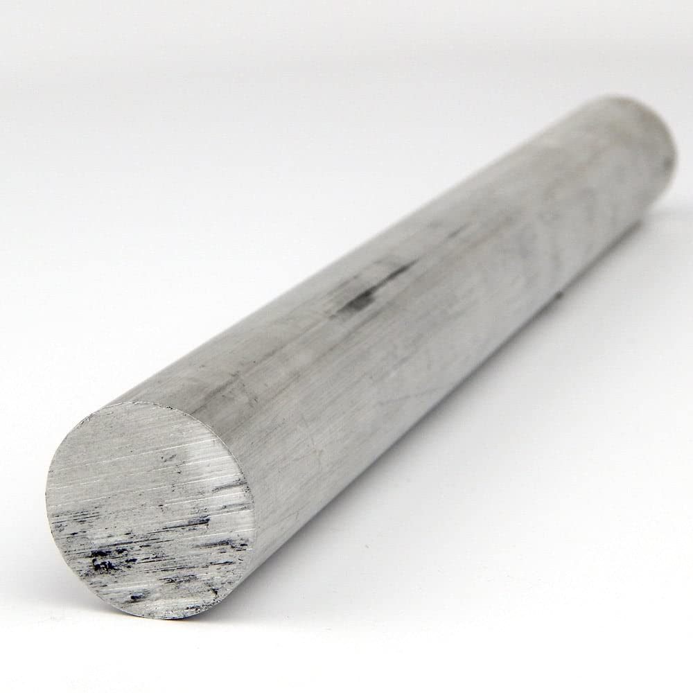 7075 Aluminum Round Bar, T651 Temper, 0.25in Diameter, 48in Length