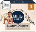 Millie Moon Luxury Diapers Size 4 (72 Count) - Reliable Leak