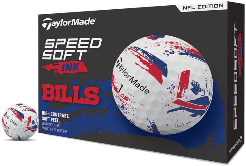 TaylorMade Golf Speed Soft Ink NFL Balls for Team Spirit