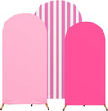 Arch Backdrop Cover Set of 3 for Weddings and Events in Pink