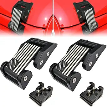 Hood Latches for Jeep Wrangler JK JL JLU Gladiator with US Flag
