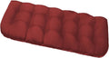 Red Outdoor Bench Cushions 60 in x 19 in x 5 in - Waterproof Loveseat