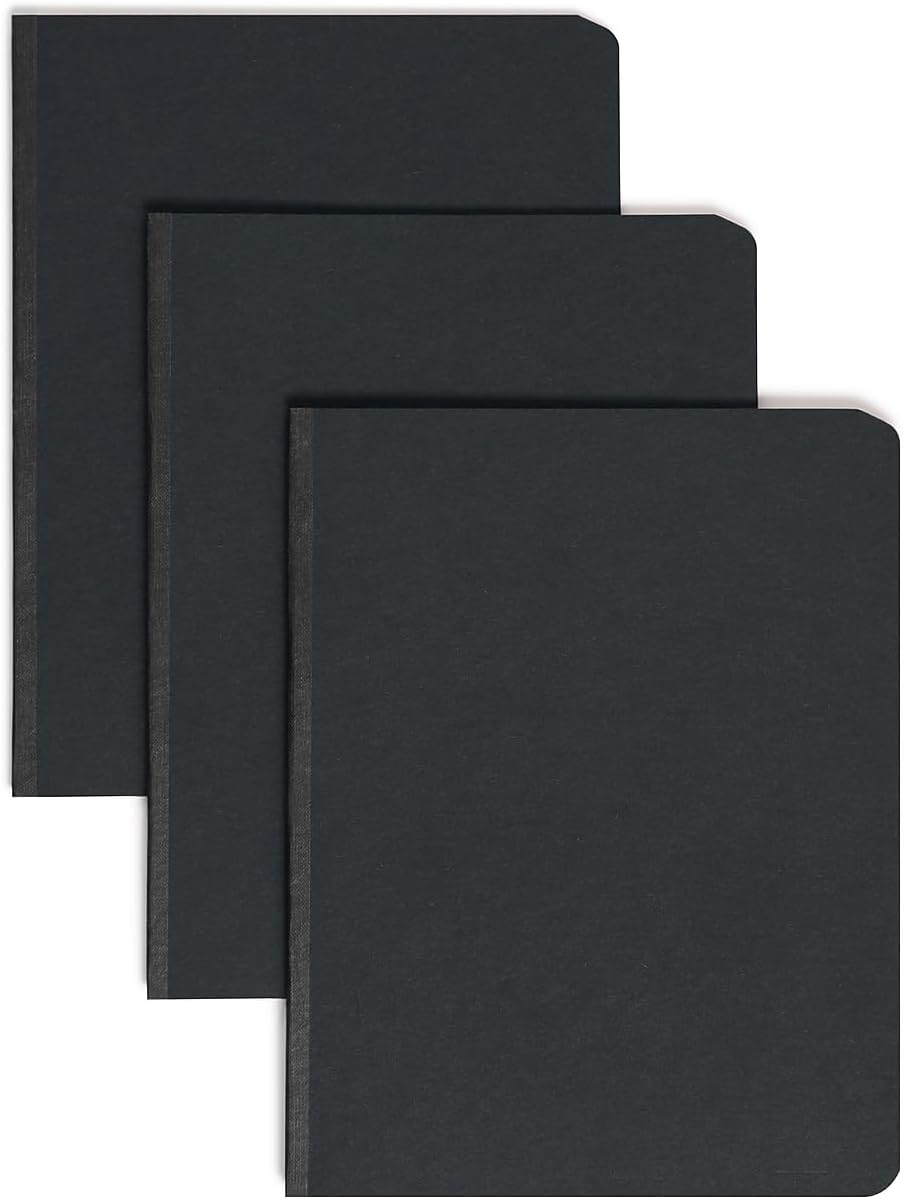 Smead Pressboard Report Cover with Metal Prong Fastener, Black