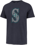Seattle Mariners Distressed Imprint Logo Short Sleeve T-Shirt