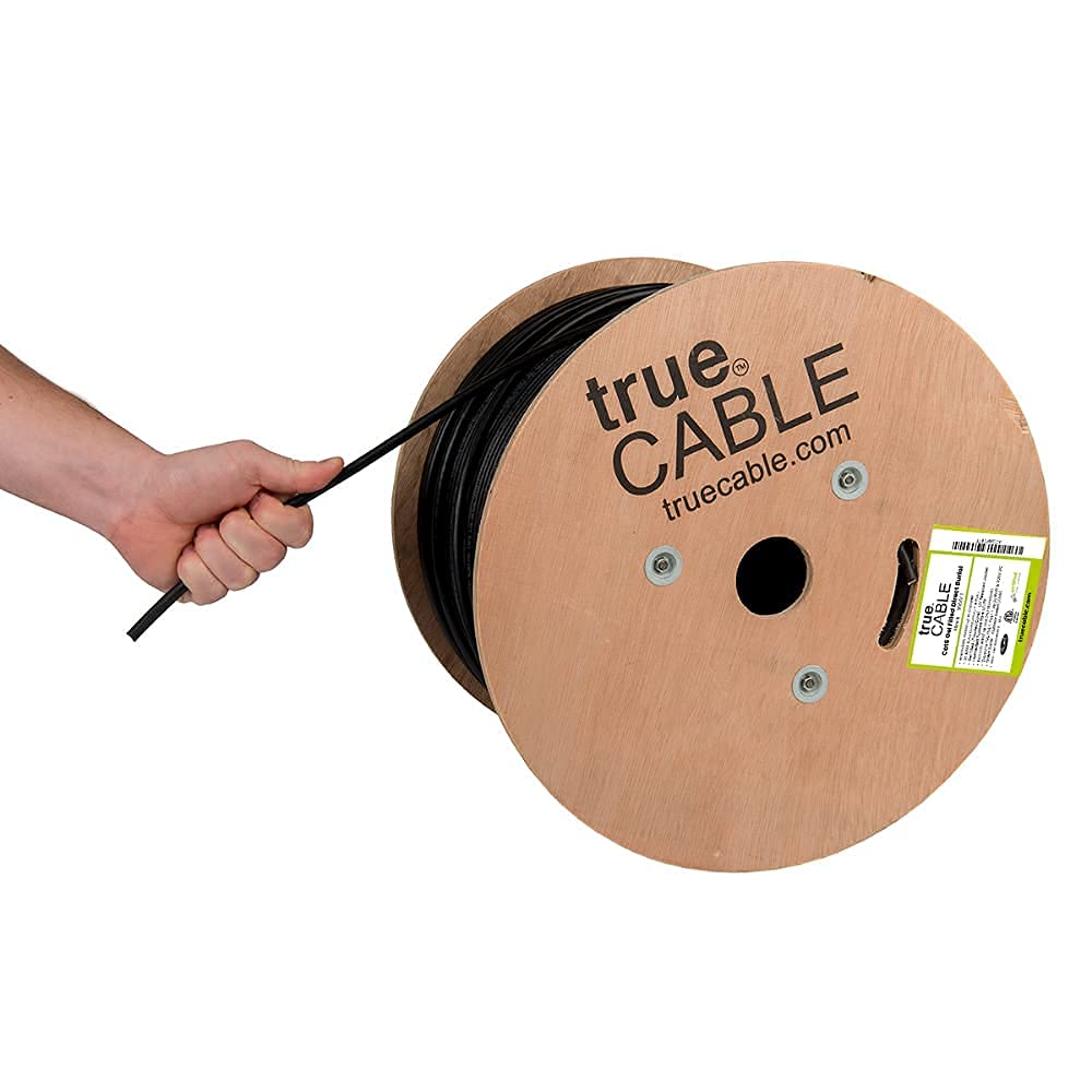 trueCABLE Cat6 Direct Burial Ethernet Cable for Outdoor Use