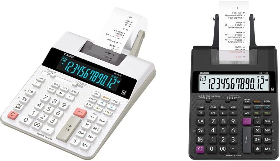 Casio HR-300RC and HR-170RC Printing Calculators for Efficiency