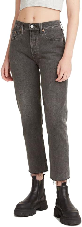 Levi's Women's 501 Crop Jeans: Stylish High Rise Fit for Comfort