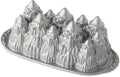 Nordic Ware Alpine Forest Loaf Pan, Sparkling Silver - Holiday Detail