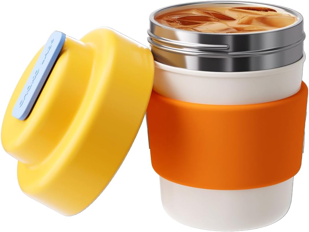 Insulated Travel Coffee Mug with Double Vacuum Wall Design