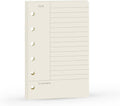 A7 Cornell Design Planner Refill 6 Holes - Pocket Size Lined Inserts