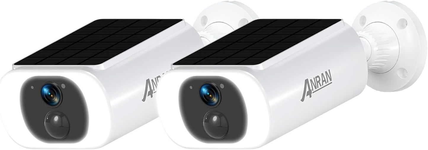 2K Solar Security Camera Wireless Outdoor with 2-Way Audio