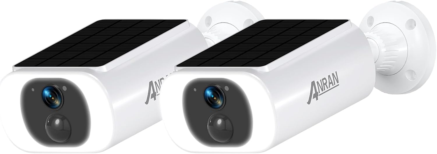 2K Solar Security Camera Wireless Outdoor with 2-Way Audio