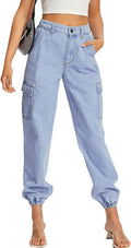 Jean Joggers for Women High Waisted Stretch Denim Pants - Comfortable
