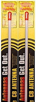 Firestik KW3-W 3 ft 5/8 Wave CB Antenna Lot of 2 - White