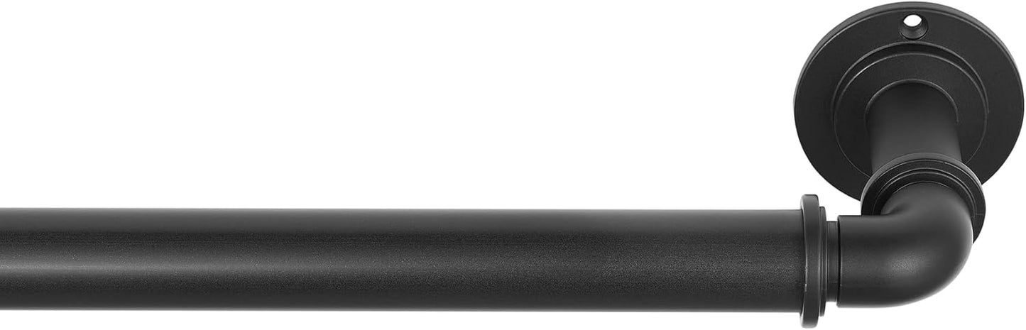 Industrial Room Darkening Curtain Rod Set for Stylish Homes