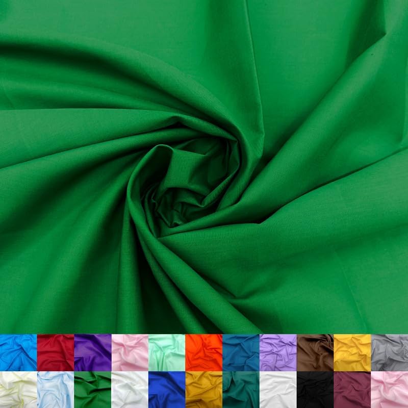 Cotton Polyester Broadcloth Fabric - Soft & Breathable 60in Wide