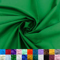 Kelly Green Cotton Polyester Broadcloth Fabric by the Yard - 60in Wide