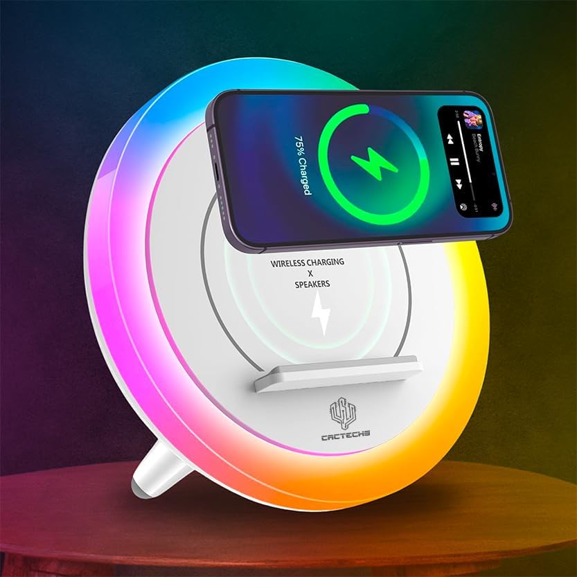 Wireless Charging Speaker Stand with Light