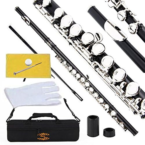 Glory Closed Hole C Flute with Case, Tuning Rod and Cloth
