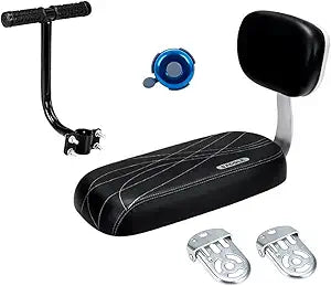 Universal Bicycle Rear Seat Cushion Armrest Footrest Set for Kids