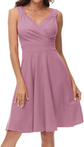 GRACE KARIN Women's Sleeveless Wrap V-Neck A-line Dress Review