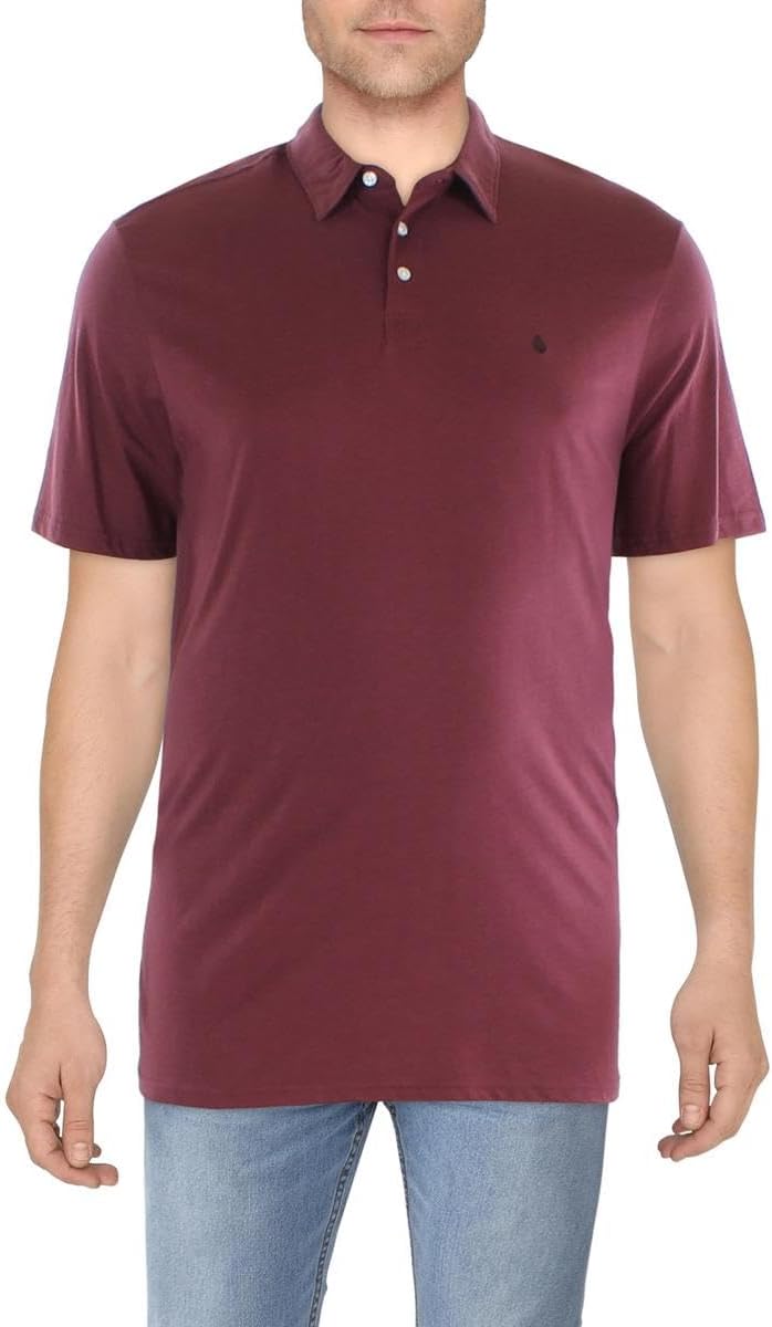 Volcom Mens Banger Polo Shirt with Embroidered Logo and Style