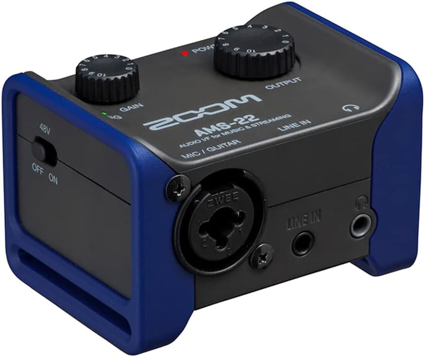 Zoom AMS-22 Audio Interface for Recording and Streaming Needs