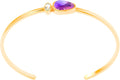 Bracelet for Women 925 Sterling Silver 18K Gold Plated Pear Gem ABSHEL