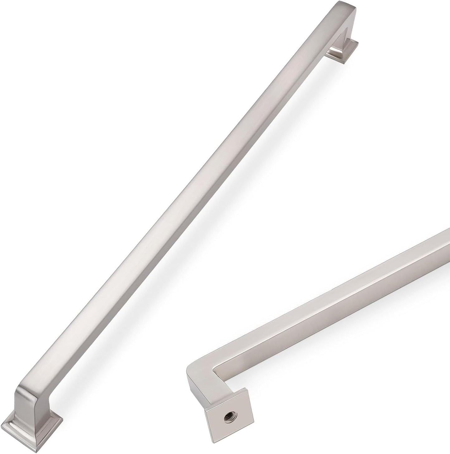 COTYKILEY 10 Pack 10 Inch Brushed Satin Nickel Cabinet Handles
